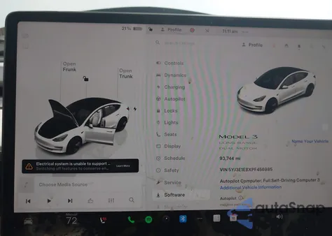 2023 Tesla Model 3 Long Range Dual Motor All-Wheel Drive из США, поврежденный, VIN 5YJ3E1EBXPF456985